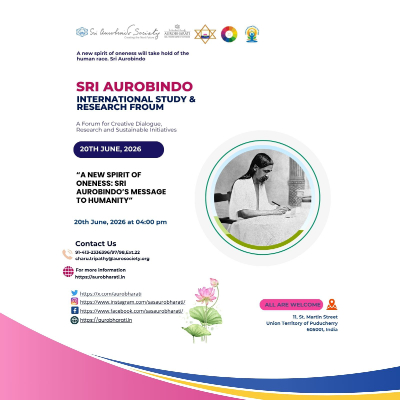 A New Spirit of Oneness Sri Aurobindo’s Message to Humanity